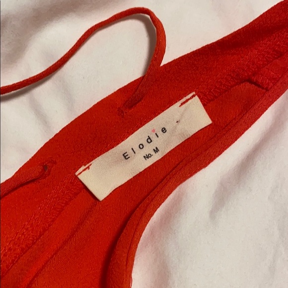 Red rayon tank top, great condition size M - Picture 4 of 4